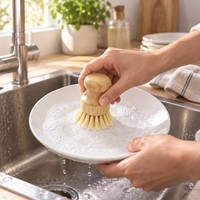 Brosse à vaisselle en bambou – Poils en sisal