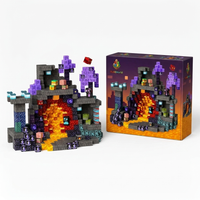 Blocs magnétiques pixel BuildWorld – univers Volcan