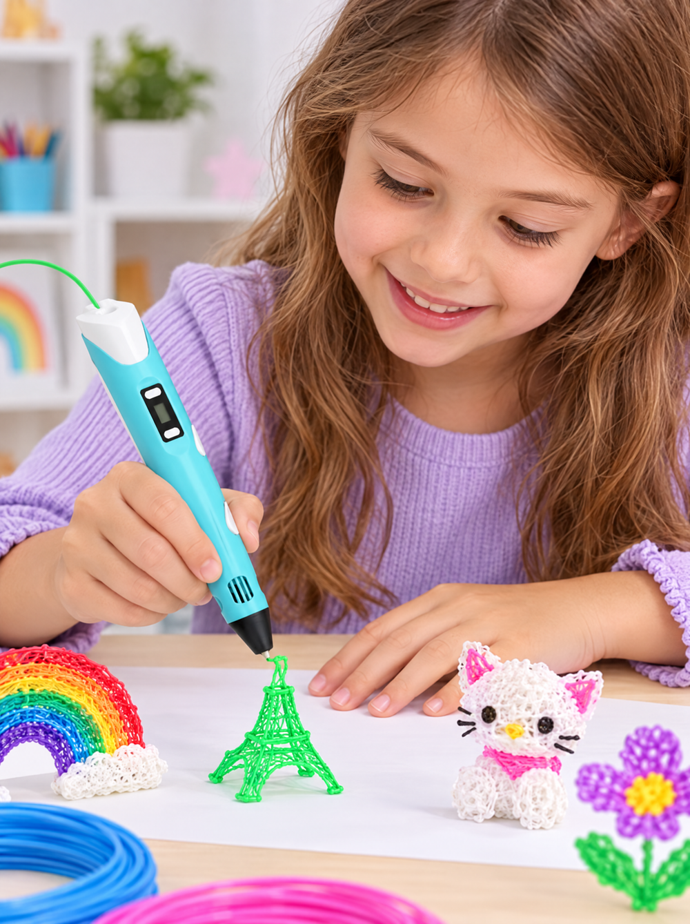 Stylo 3D pour Enfant – Filament PLA Inclus